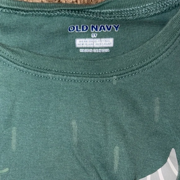 3 for $20! Offers open! Kids 5t pajama set Old Navy Teal Monster Pajama Set 5t - Picture 3 of 6